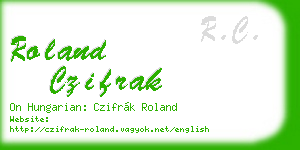 roland czifrak business card